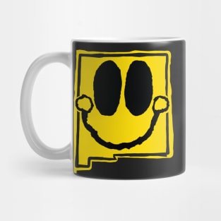 New Mexico Happy Cartoon Map Face with smile Mug